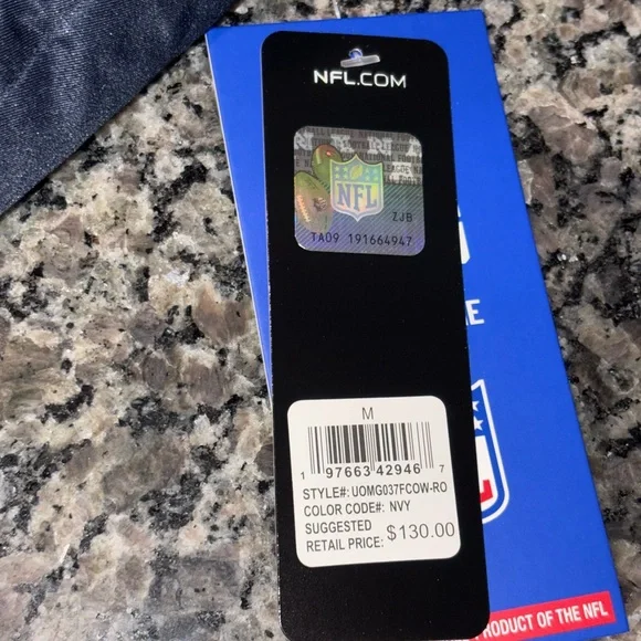 NFL Dallas Cowboys Blue Satin Snap Button Bomber Jacket Mens - Picture 3 of 5